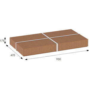 Банкетка Мебелик Оливия экокожа коричневый/темно-коричневый (П0001781)