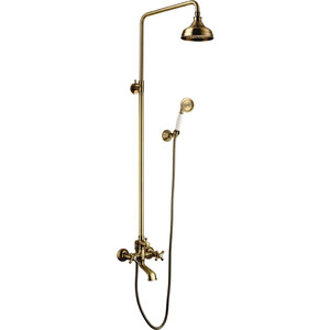 Душевая система Lemark Vintage со смесителем, бронза (LM2862B) верхний душ lemark vintage villa 20 золото lm8989g
