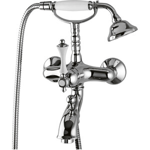 Смеситель для ванны Cezares Margot с ручным душем, хром (MARGOT-VDM-01-Bi) смеситель для ванны iddis ray с ручным душем raybl02i02