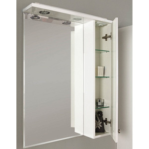 Зеркало-шкаф Акватон Лиана 65 шкафчик справа, белый (1A166202LL01R)
