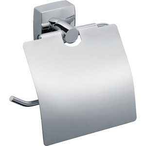 Держатель туалетной бумаги Fixsen Kvadro с крышкой (FX-61310) держатель для туалетной бумаги с крышкой fixsen comfort chrome fx 85010