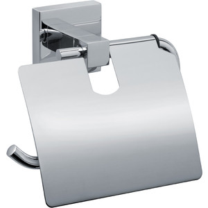 Держатель туалетной бумаги Fixsen Metra с крышкой (FX-11110) держатель для туалетной бумаги с крышкой fixsen comfort chrome fx 85010