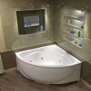 Акриловая ванна BAS Империал 150х150 с каркасом, фронтальная панель (В 00012, Э 00012)