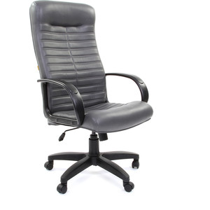 Офисное кресло Chairman 480 LT экокожа 117 серый офисное кресло chairman game 17 экопремиум красный