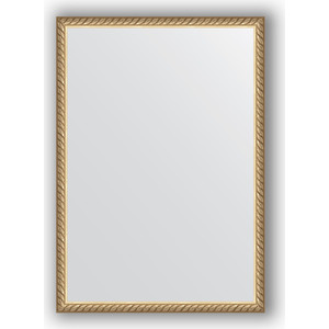 Зеркало в багетной раме поворотное Evoform Definite 48x68 см, витая латунь 26 мм (BY 0634)