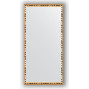 Зеркало в багетной раме поворотное Evoform Definite 48x98 см, витое золото 28 мм (BY 0692)