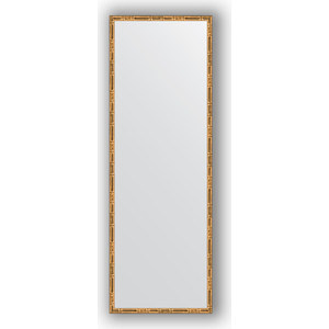 Зеркало в багетной раме поворотное Evoform Definite 47x137 см, золотой бамбук 24 мм (BY 0712)