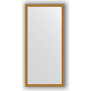 Зеркало в багетной раме поворотное Evoform Definite 72x152 см, бусы золотые 46 мм (BY 1112)