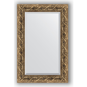 Зеркало с фацетом в багетной раме поворотное Evoform Exclusive 56x86 см, фреска 84 мм (BY 1239)