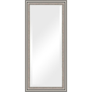 Зеркало с фацетом в багетной раме поворотное Evoform Exclusive 76x166 см, римское серебро 88 мм (BY 1307)