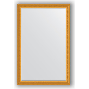Зеркало с фацетом в багетной раме поворотное Evoform Exclusive 115x175 см, сусальное золото 80 мм (BY 1314)