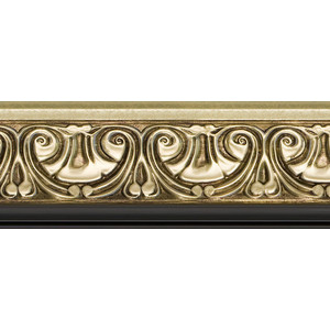 Зеркало с фацетом в багетной раме поворотное Evoform Exclusive 120x180 см, барокко золото 106 мм (BY 1321)