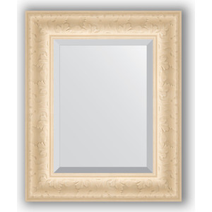 Зеркало с фацетом в багетной раме Evoform Exclusive 45x55 см, старый гипс 82 мм (BY 1364)