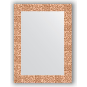 Зеркало в багетной раме поворотное Evoform Definite 56x76 см, соты медь 70 мм (BY 3050)