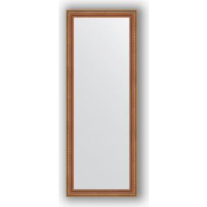 Зеркало в багетной раме поворотное Evoform Definite 55x145 см, бронзовые бусы на дереве 60 мм (BY 3107)