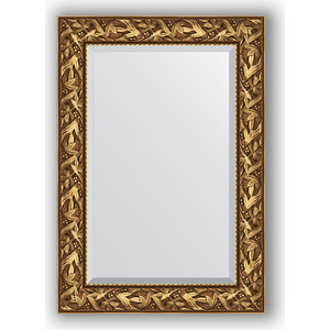 Зеркало с фацетом в багетной раме поворотное Evoform Exclusive 69x99 см, византия золото 99 мм (BY 3441)