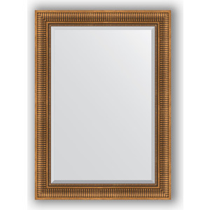 Зеркало с фацетом в багетной раме поворотное Evoform Exclusive 77x107 см, бронзовый акведук 93 мм (BY 3466)