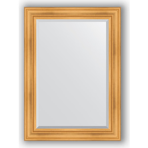 Зеркало с фацетом в багетной раме поворотное Evoform Exclusive 79x109 см, травленое золото 99 мм (BY 3470)