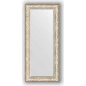 Зеркало с фацетом в багетной раме поворотное Evoform Exclusive 70x160 см, виньетка серебро 109 мм (BY 3582)