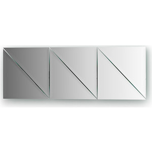 Зеркальная плитка Evoform Reflective с фацетом 10 мм, 20 х 20 см, комплект 6 шт. (BY 1515)