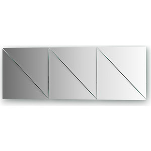 Зеркальная плитка Evoform Reflective с фацетом 10 мм, 25 х 25 см, комплект 6 шт. (BY 1517)