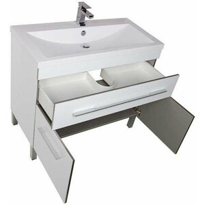 Мебель для ванной Aquanet Верона 100 с дверцами и ящиком, белый