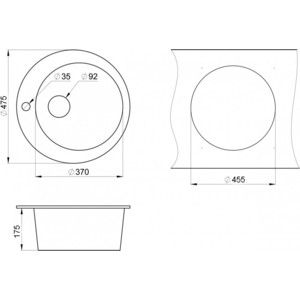 Кухонная мойка и смеситель Granula GR-4801, GR-2015 пирит