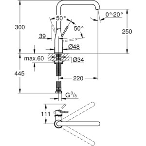 Смеситель для кухни Grohe Essence+ (30269000)