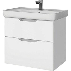 Мебель для ванной Dreja Q 70 с ящиками, белый глянец