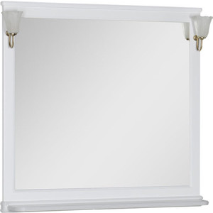 Зеркало Aquanet Валенса 110 белое (180291) зеркало aquanet валенса 80 краколет серебро 180299
