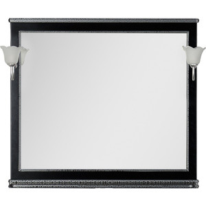 Зеркало Aquanet Валенса 110 черный краколет/серебро (180296)