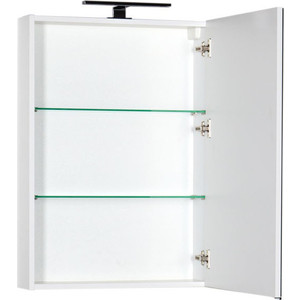 Зеркальный шкаф Aquanet Алвита 60 с светильником, белый (183994, 178249)