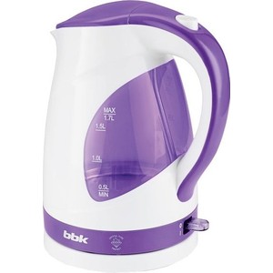 Чайник электрический BBK EK1700P белый/фиолетовый EK1700P белый/фиолетовый - фото 1