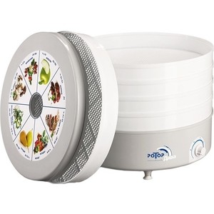 Сушилка для овощей Ротор Дива СШ-007-04, 5 решеток, в цветной упаковке сушилка для овощей ротор дива сш 007 06 5 под 520 вт прозрачный