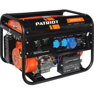 Генератор бензиновый PATRIOT GP 6510AE генератор бензиновый patriot max power srge 6500