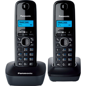 Радиотелефон Panasonic KX-TG1612RUH набор раций шпионы работает от батареек дальность 30 м 2 штуки