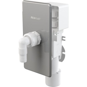 Сифон AlcaPlast для для стиральной машины под штукатурку c вентиляционным клапаном, нержавеющая сталь (APS3P) сифон для стиральной машины miano