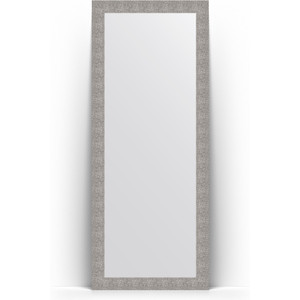Зеркало напольное Evoform Definite Floor 81x201 см, в багетной раме - чеканка серебряная 90 мм (BY 6009)