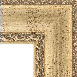 Зеркало напольное с фацетом Evoform Exclusive Floor 87x207 см, в багетной раме - состаренное серебро с орнаментом 120 мм (BY 6138)