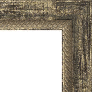 Зеркало напольное с гравировкой Evoform Exclusive-G Floor 108x198 см, в багетной раме - старое дерево с плетением 70 мм (BY 6345)