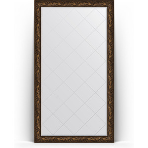 Зеркало напольное с гравировкой Evoform Exclusive-G Floor 114x203 см, в багетной раме - византия бронза 99 мм (BY 6366)