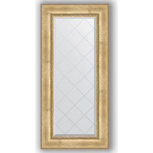 Зеркало с гравировкой поворотное Evoform Exclusive-G 62x132 см, в багетной раме - состаренное серебро с орнаментом 120 мм (BY 4084)