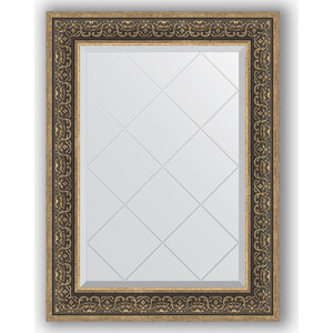Зеркало с гравировкой поворотное Evoform Exclusive-G 69x91 см, в багетной раме - вензель серебряный 101 мм (BY 4121)