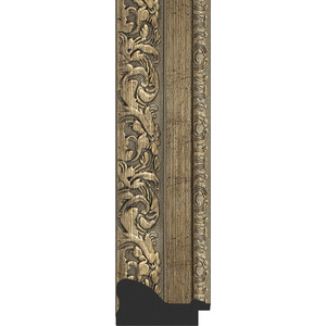 Зеркало с гравировкой поворотное Evoform Exclusive-G 65x155 см, в багетной раме - виньетка античная латунь 85 мм (BY 4145)