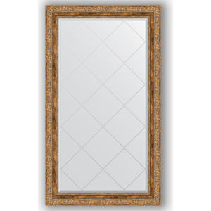 Зеркало с гравировкой поворотное Evoform Exclusive-G 75x130 см, в багетной раме - виньетка античная бронза 85 мм (BY 4230)