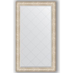 Зеркало с гравировкой поворотное Evoform Exclusive-G 100x175 см, в багетной раме - виньетка серебро 109 мм (BY 4426)