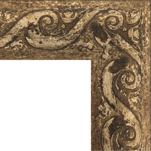 Зеркало с гравировкой поворотное Evoform Exclusive-G 131x185 см, в багетной раме - фреска 84 мм (BY 4485)