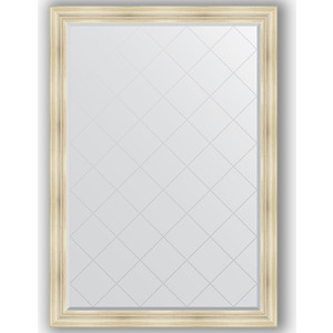 Зеркало с гравировкой поворотное Evoform Exclusive-G 134x189 см, в багетной раме - травленое серебро 99 мм (BY 4504)