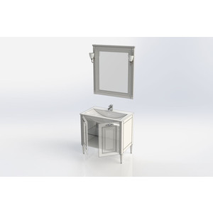 Мебель для ванной Aquanet Паола 90 белая/серебро