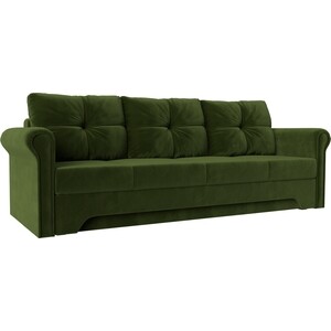 Диван-еврокнижка АртМебель Европа микровельвет зеленый диван еврокнижка мебелико европа эко кожа